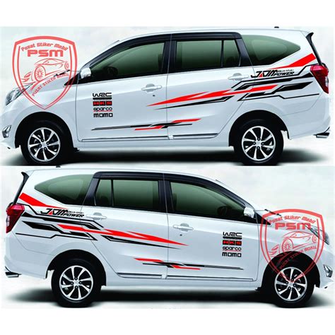 Jual Stiker Mobil Calya Sigra Terbaru Stiker Mobil Cutting List Ertiga