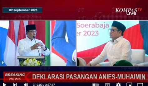 Resmi Anies Muhaimin Deklarasi Capres Cawapres 2024 Di Hotel Yamato