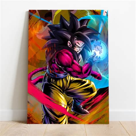 Quadro Decorativo Goku Super Saiyajin 4 Dragon Ball Gt Elo7