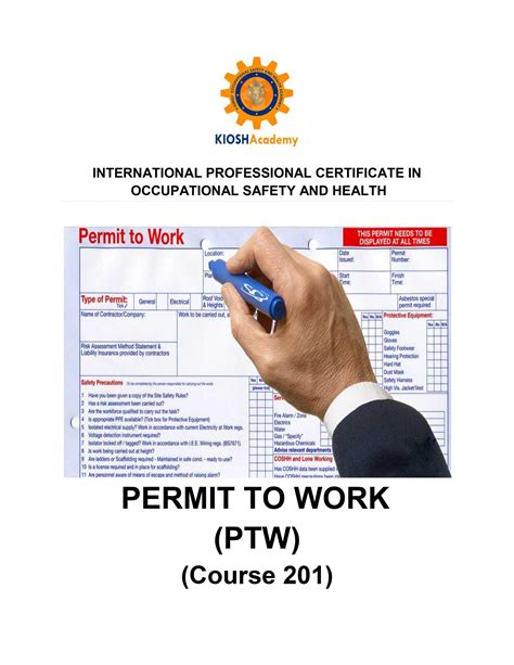 Permit To Work Ptw Kiosh Academy