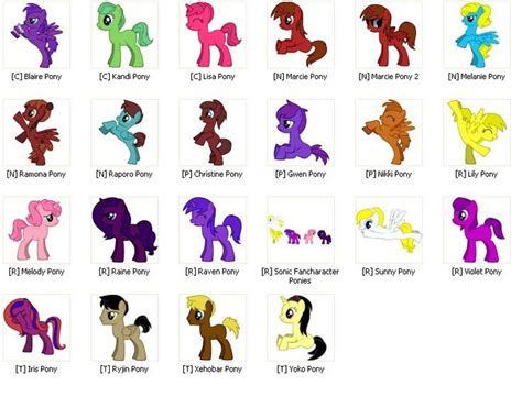 My Little Pony Names My Little Pony Collection My Little Pony Characters