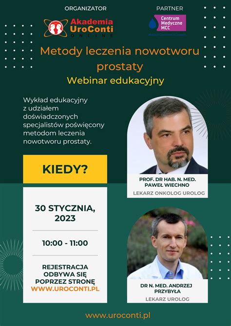 Metody Leczenia Raka Prostaty Webinar Edukacyjny UroConti