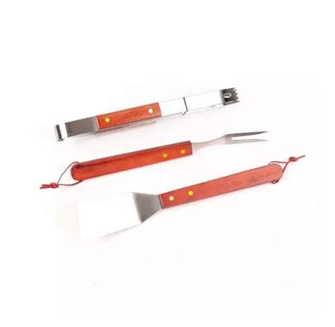 Set De Asado Parrilla Juego Asador Parrillero X 3 Piezas 8 051 En