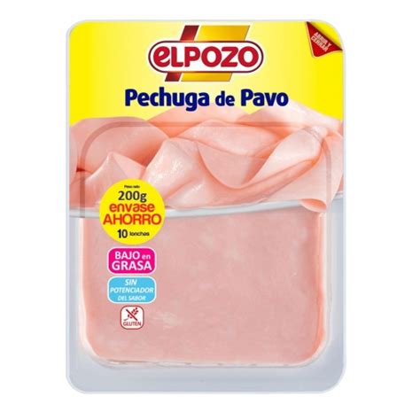 Pechuga De Pavo En Lonchas El Pozo Sin Gluten G Supermercado