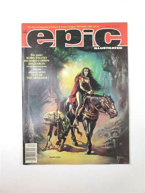 Epic Illustrated 15 Marvel Comic Magazine 1982 Boris Vallejo Cover