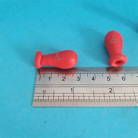 Jual Karet Pipet Merah Dot Prop Bola Hisap Pipet Kaca Rubber Bulb