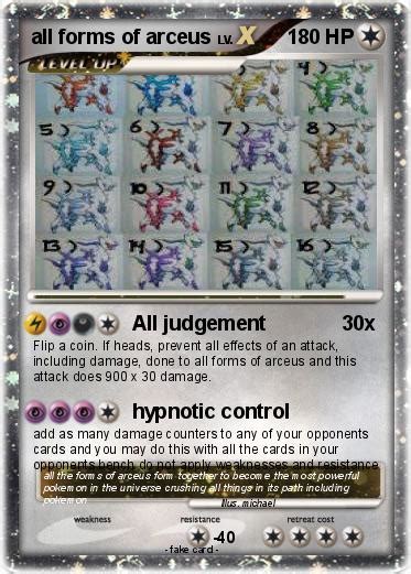 Pokémon all forms of arceus - All judgement - My Pokemon Card