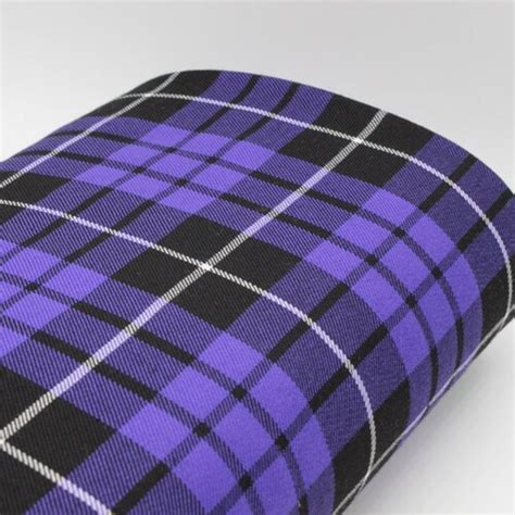 Fashion Purple Tartan Fabric Matching Thread Etsy