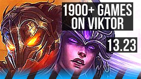 VIKTOR Vs SYNDRA MID 3 3M Mastery 1900 Games Legendary 12 4 9