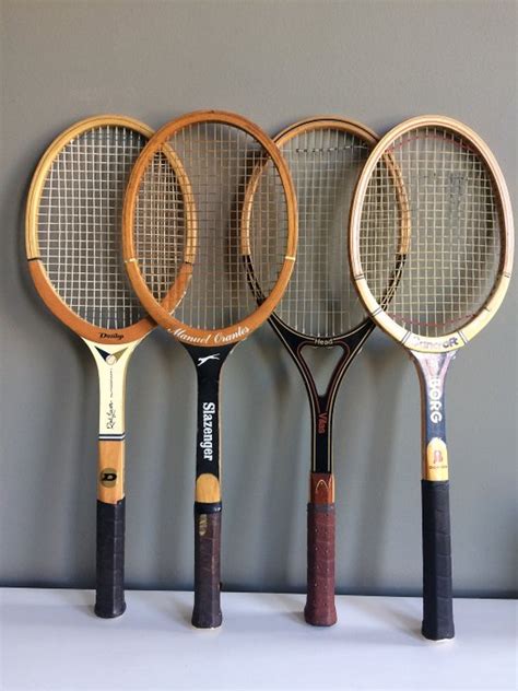 Cuatro Raquetas De Tenis Vintage Jugador Respaldado Catawiki