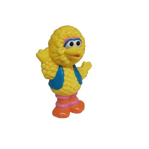 Sesame Street Elmo S Big Bird Cake Topper Toy Waving Jim Henson