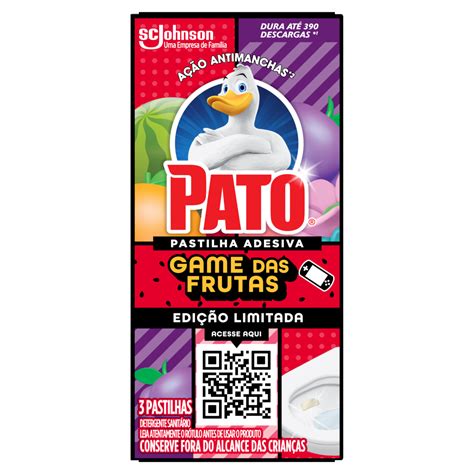 Detergente Sanit Rio Pastilha Adesiva Game Das Frutas Pato Unidades