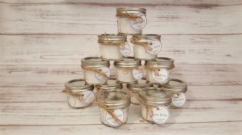 Wedding Favor Candles 100 Candles Mason Jar Candles Bulk Etsy