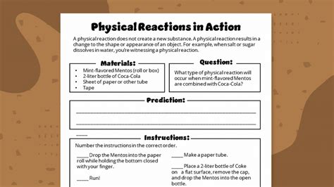 Mentos And Coke Experiment How To Plus Free Worksheet