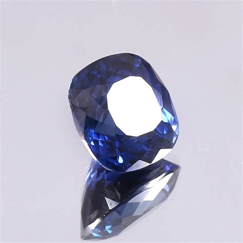 Aaa Natural Ceylon Royal Blue Sapphire Loose Cushion Gemstone Cut Mm