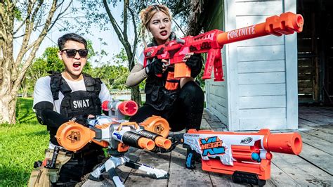 LTT Film Nerf TEAM Silver Flash SEAL Using Nerf Guns Against Crime