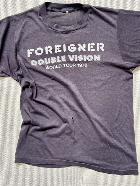 Vintage FOREIGNER Double Vision World Tour 1978 T Shirt EBay