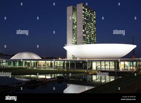 National Congress Brasilia Brazil Stock Photo Alamy