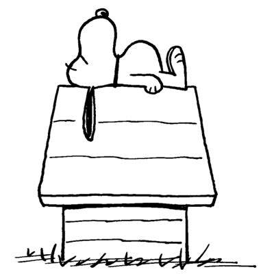 Snoopy Dog House Coloring Page