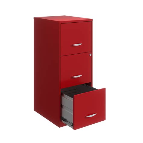 Archivero Met Lico Hirsh Industries Gavetas Carta Rojo Coppel