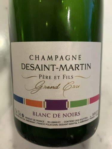 Desaint Martin Blanc De Noirs Champagne Grand Cru Vivino US