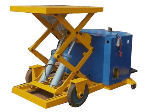 Mild Steel Movable Hydraulic Scissor Lift Table For Material Handling