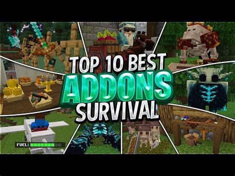 Top 10 ADDONS SURVIVAL Para MINECRAFT 1 20 1 20 51 BEDROCK Y PE