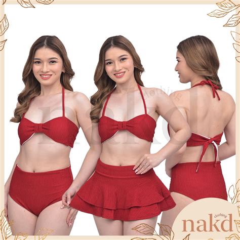 Nakd Fashion Gisella In Summer Sexy Beach Boho Padded Bikini Skater