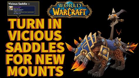 How To Get New PVP Mounts With Vicious Saddles World Of Warcraft