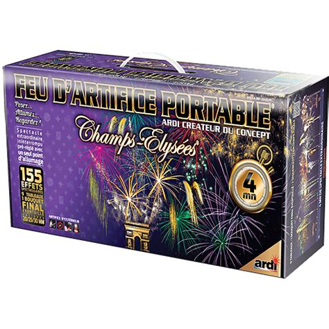 FEU D ARTIFICE PORTABLE CHAMPS ÉLYSÉES 4MN