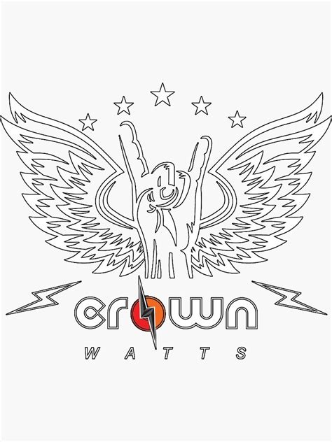 Trending Crown Watts Band Logo Sticker For Sale By Willyburney