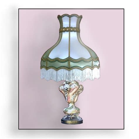 Handmade Custom Lamp Shade For A Capodimonte Vintage Lamp By Suzanne Michelle Illuminations