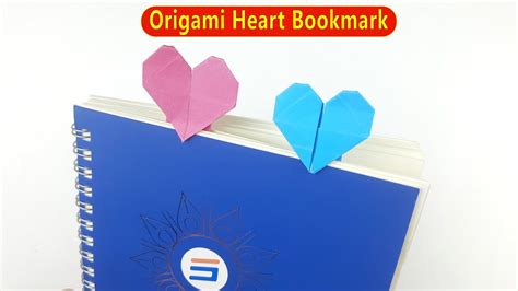 Origami Heart Bookmark Easy Paper Crafts Youtube