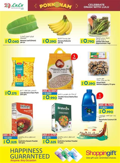 Lulu Happy Onam Offer Flyer Lulu Hypermarket Offers