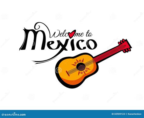 Vector Welcome To Mexico Template Stock Illustration Illustration Of