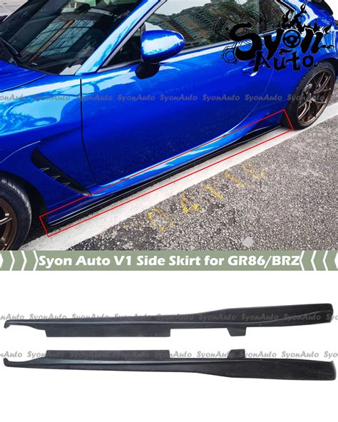 Fits Toyota Gr Subaru Brz V Style Side Skirt Rocket Panel