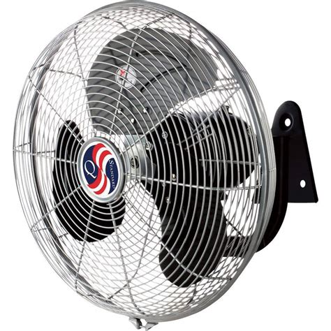 Wall Mount Fan Oscillating 14 Inch All Steel Industrial Quality 2520 ...