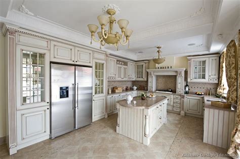 Pictures of Kitchens - Traditional - Off-White Antique Kitchen Cabinets ...