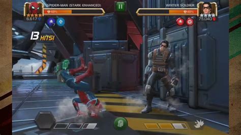 4star R5 Spider Man Stark Enhanced Vs Realm Of Legends Winter Soldier Youtube