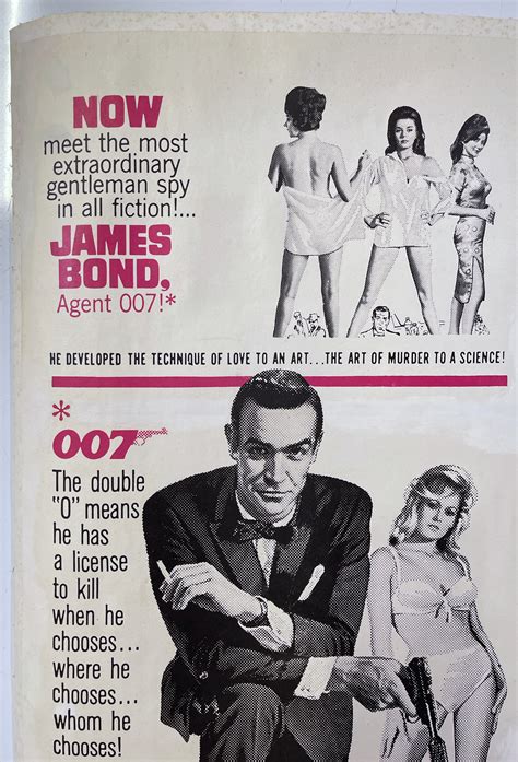 Lot 58 James Bond Dr No 1962 Original Australian