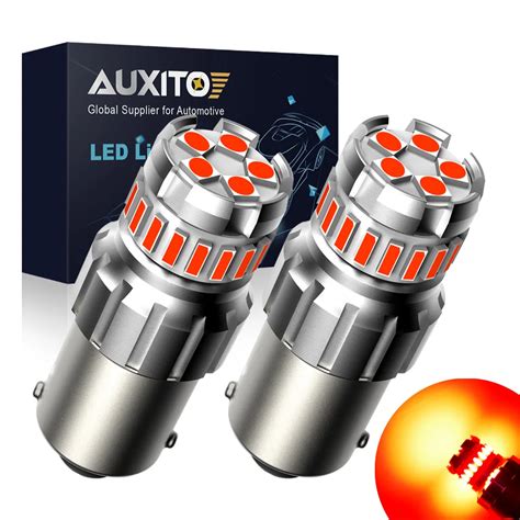 AUXITO L Mpadas LED Vermelhas Para Carro Luzes De Freio L Mpada Reversa