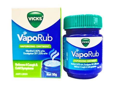 Vicks VapoRub Vaporizing Ointment 50g