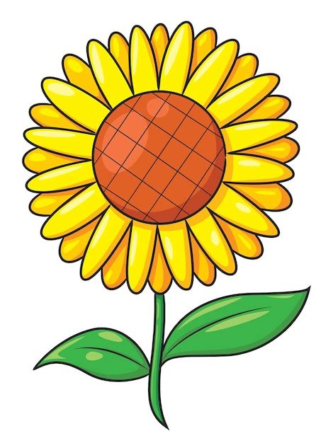 Premium Vector Sunflower Cartoon