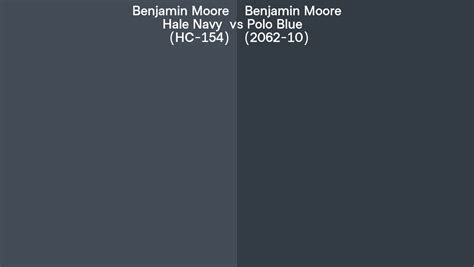 Benjamin Moore Hale Navy Vs Polo Blue Side By Side Comparison