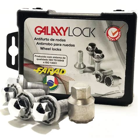 Trava Porca Antifurto De Roda Carros Honda Ac1C M Galaxylock 4 1 Farad