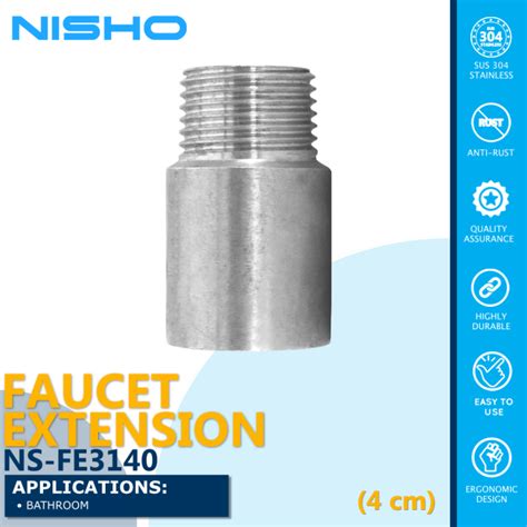 Nisho Sus Stainless Npt Mm Male X Npt Mm Female