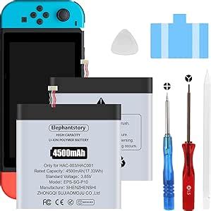 Amazon ElephantStory HAC 003 Battery Replacement For Nintendo