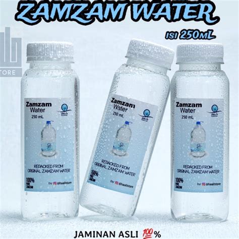 Jual AIR ZAMZAM 250mL ASLI ORIGINAL 100 Zam Zam Mineral Water Moya Mai