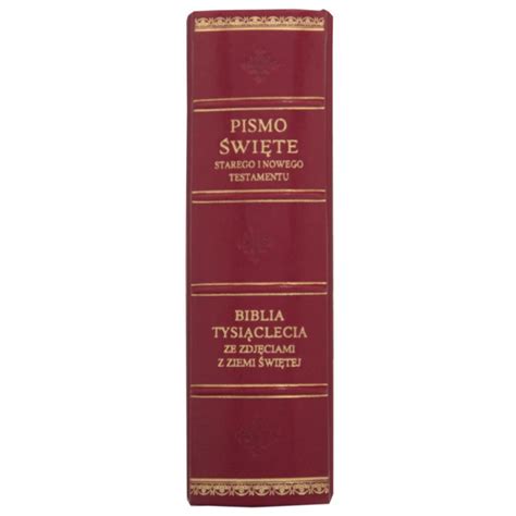 Pismo Wi Ty Starego I Nowego Testamentu Biblia Tysi Clecia Ze