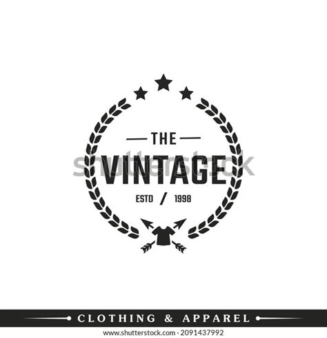 Classic Vintage Retro Label Badge Clothing Stock Vector Royalty Free